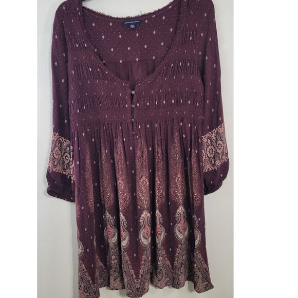 American Eagle Outfitters Dress Womens Medium Boho Chic Fairy Cowgirl Whimsical - Picture 1 of 9